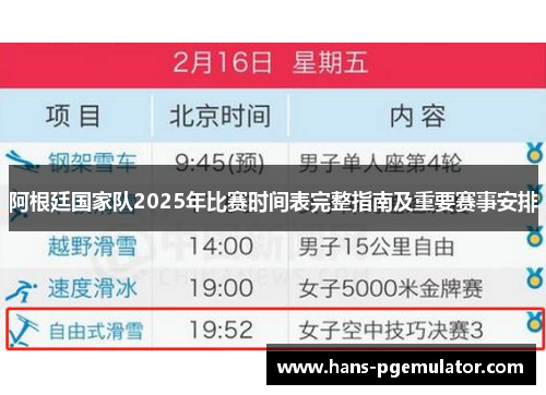 阿根廷国家队2025年比赛时间表完整指南及重要赛事安排